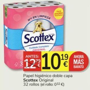 Consum Papel higiénico scottex oferta