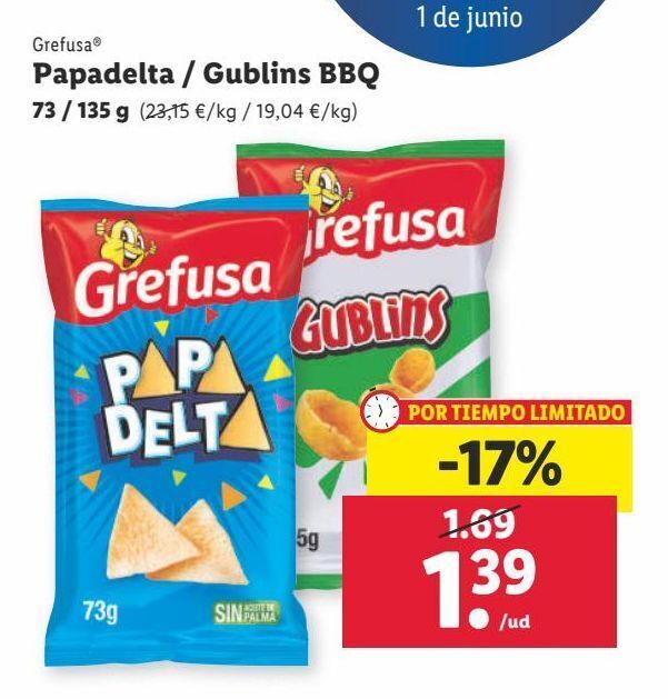 Lidl Patatas fritas grefusa oferta