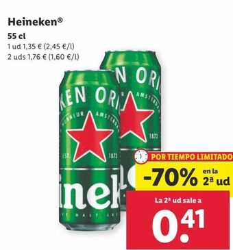 Lidl Cerveza heineken oferta