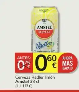 Consum Cerveza con limón amstel oferta
