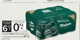 Consum Cerveza mahou oferta