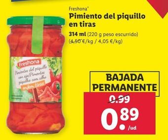Lidl Pimientos del piquillo freshona oferta