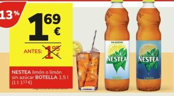 Consum Bebidas limón o limón sin nestea oferta