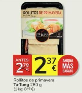 Consum Rollitos de primavera ta tung oferta