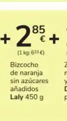 Consum Bizcocho de naranja sin azúcar laly oferta