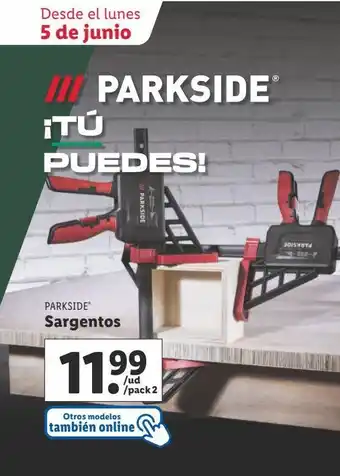 Lidl Sargento parkside oferta