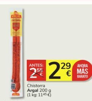 Consum Chistorra argal oferta