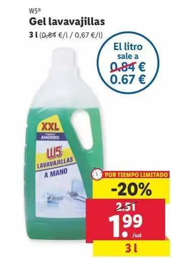 Lidl Lavavajillas w5 oferta