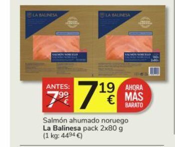 Consum Salmón ahumado la balinesa oferta