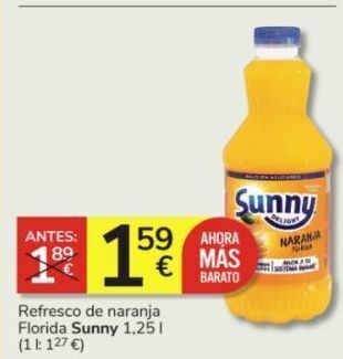 Consum Refresco de naranja sunny delight oferta