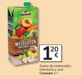 Consum Zumo de melocotón consum oferta