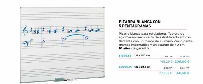 Abacus Pizarra blanca oferta