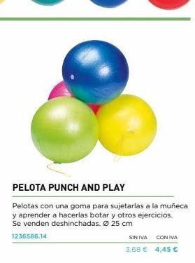 Abacus Pelota punch and play pelotas con una goma para sujetarlas a la muñeca y aprender a hacerlas botar y otros ejercicios. se ve oferta