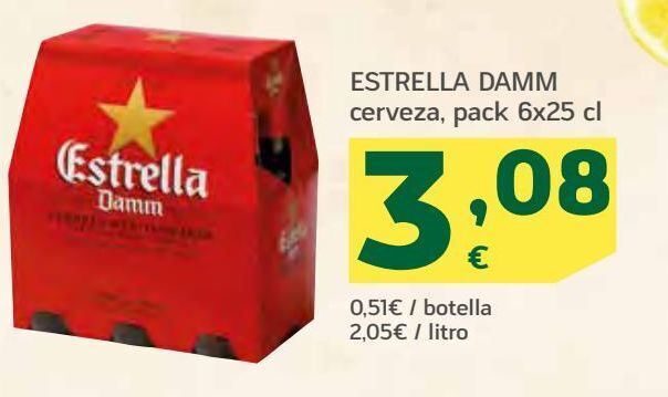 HiperDino Cerveza estrella damm oferta