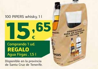 HiperDino Whisky 100 pipers oferta