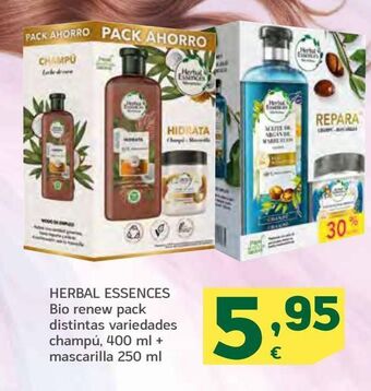 HiperDino Champú herbal essences oferta