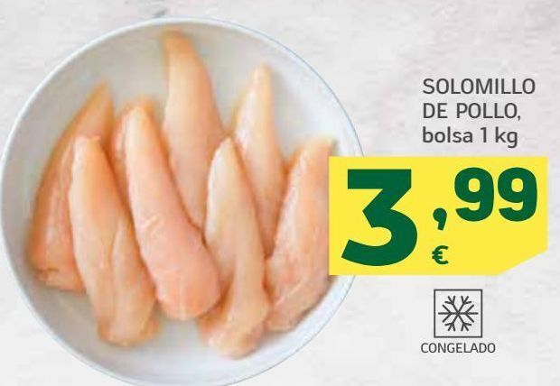 HiperDino Solomillo de pollo oferta