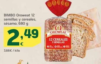 HiperDino Pan de molde bimbo oferta