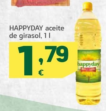 HiperDino Aceite de girasol happyday oferta