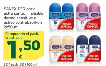 HiperDino Desodorante sanex oferta