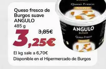 Carrefour Angulo Queso Fresco De Burgos Suave 485g oferta