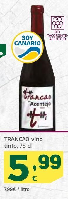 HiperDino Vino tinto oferta