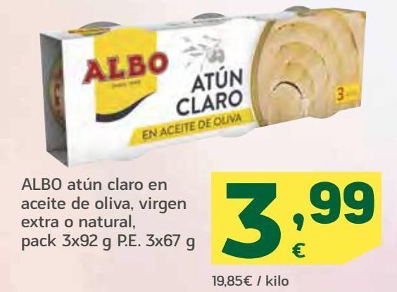 HiperDino Atún claro albo oferta