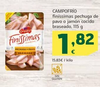 HiperDino Pechuga de pavo campofrío oferta