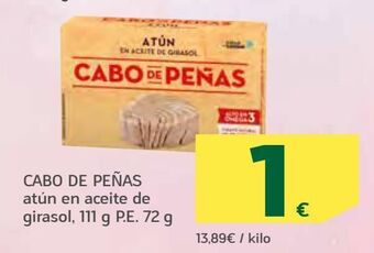 HiperDino Atún en aceite de girasol cabo de peñas oferta