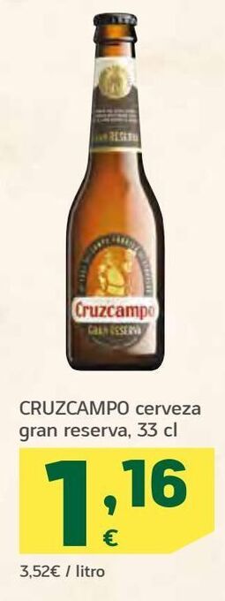 HiperDino Cerveza cruzcampo oferta