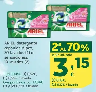 HiperDino Detergente en cápsulas ariel oferta
