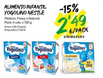 AhorraMas ALIMENTO INFANTIL YOGOLINO NESTLÉ oferta