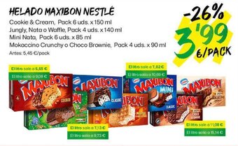 AhorraMas HELADO MAXIBON NESTLÉ oferta