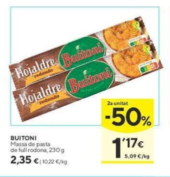 Caprabo BUITONI oferta