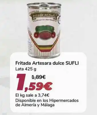 Carrefour Fritada Artesara Dulce Sufli 425g oferta