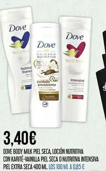 Claudio Dove Body Milk Piel Seca Loción Nutritiva Con Karité-vainilla Piel Seca O Nutritiva Intensiva Piel Extra Seca oferta