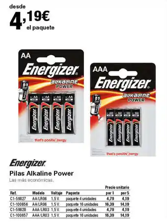 Staples Kalamazoo Pilas Alkaline Power oferta