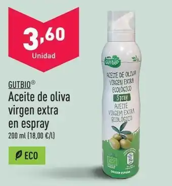 ALDI Aceite en spray gutbio oferta