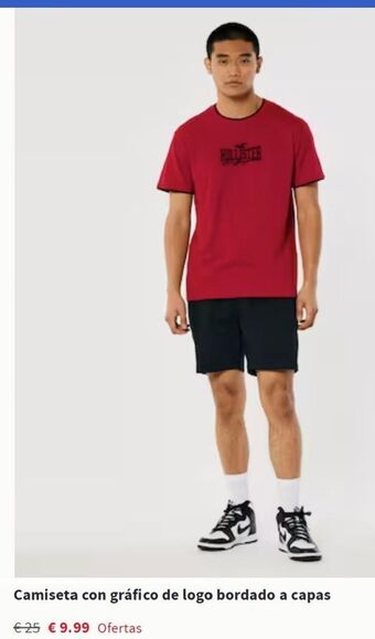 Hollister Camiseta hombre oferta
