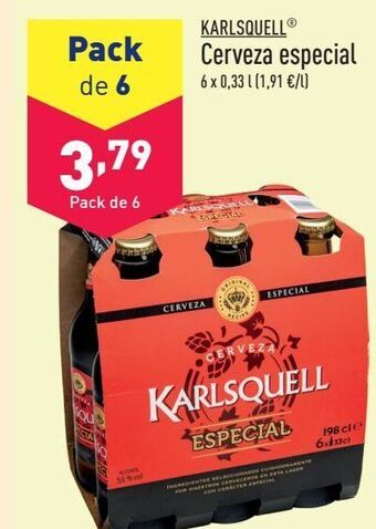 ALDI Cerveza karlsquell oferta