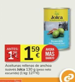 Consum Aceitunas rellenas de anchoa jolca oferta