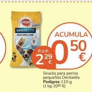 Consum Snacks pedigree oferta