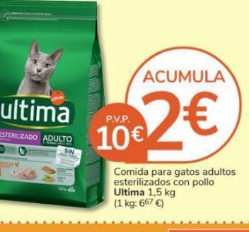 Consum Comida para gatos última oferta