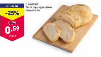 ALDI Pan de hogaza gran reserva 360g oferta