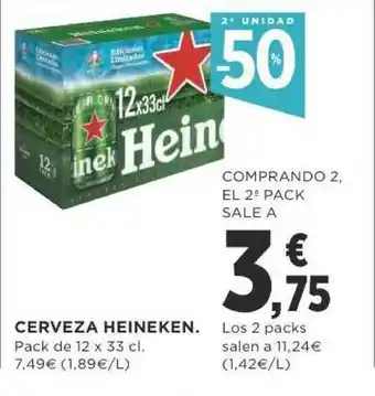 Supercor Exprés Heineken Cerveza packde 12 x 33cl oferta
