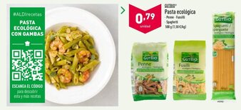 ALDI Gutbio Pasta ecológica 500g oferta