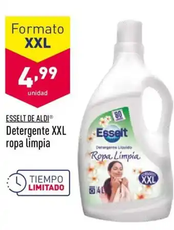 Esselt De Aldi Detergente XXL ropa limpia
