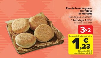 Carrefour Pan de hamburguesa Carrefour El Mercado oferta