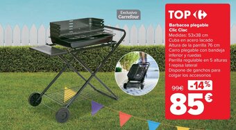 Carrefour Barbacoa plegable Clic Clac oferta