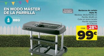 Carrefour Barbacoa de carbón Hyba XL oferta